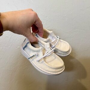 Hey Dude White Slip Ons - Size Toddler 5